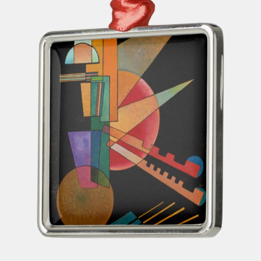Kandinsky - Abstrakte Interpretation Ornament Aus Metall (Links)
