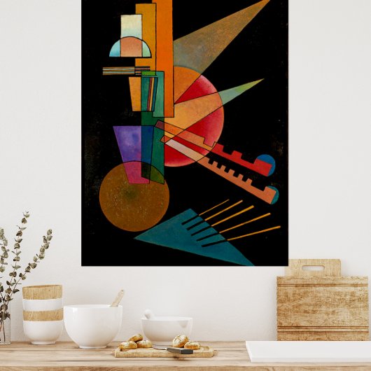 Kandinsky - Abstrakte Interpretation Poster (Küche)