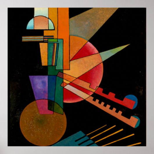 Kandinsky - Abstrakte Interpretation Poster (Vorne)