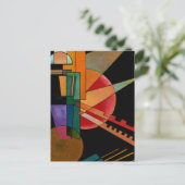 Kandinsky - Abstrakte Interpretation Postkarte (Stehend Vorderseite)