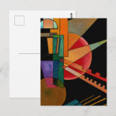 Kandinsky - Abstrakte Interpretation Postkarte (Vorne/Hinten)