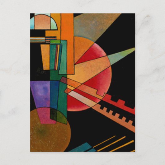 Kandinsky - Abstrakte Interpretation Postkarte (Vorderseite)