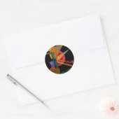 Kandinsky - Abstrakte Interpretation Runder Aufkleber (Umschlag)