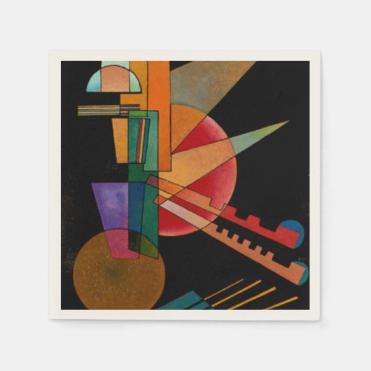 Kandinsky - Abstrakte Interpretation Serviette (Vorderseite)