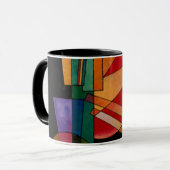 Kandinsky - Abstrakte Interpretation Tasse (Vorderseite Links)