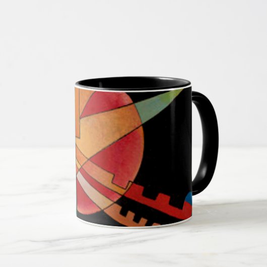 Kandinsky - Abstrakte Interpretation Tasse (VorderseiteRechts)