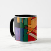 Kandinsky - Abstrakte Interpretation Tasse (Vorderseite Links)