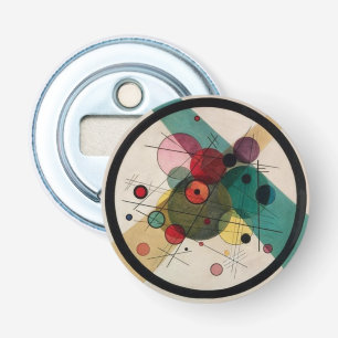 Kandinsky-Abstrakte Kreise in einem Kreis Flaschenöffner