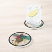 Kandinsky-Abstrakte Kreise in einem Kreis Getränkeuntersetzer (Seite)