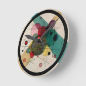 Kandinsky-Abstrakte Kreise in einem Kreis Runde Wanduhr (Winkel)