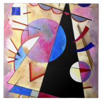 Kandinsky - Abstrakte kubistische Pinks und Blues