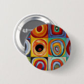 Kandinsky abstrakte Kunst Button (Vorne & Hinten)