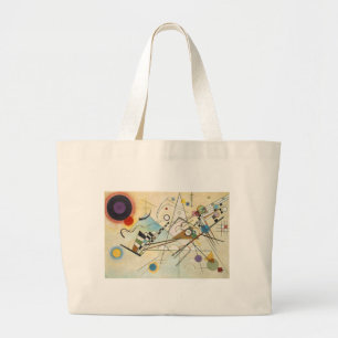 Kandinsky abstrakte Kunst Jumbo Stoffbeutel