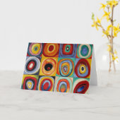 Kandinsky abstrakte Kunst Karte (Gelbe Blume)