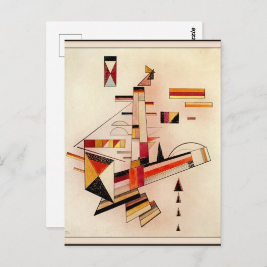 Kandinsky - abstrakte Kunst, Postkarte (Vorne/Hinten)