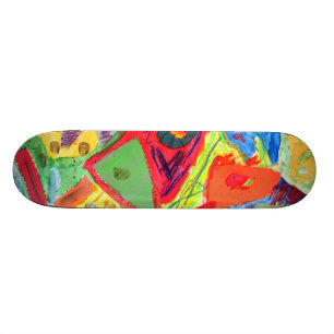 Kandinsky abstrakte Kunst Skateboard