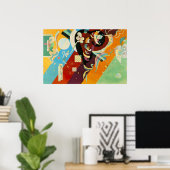 Kandinsky Abstrakte Leinwand Malen Poster (Heimbüro)