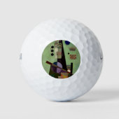 Kandinsky - abstrakte Malerei, Golfball (Vorderseite)