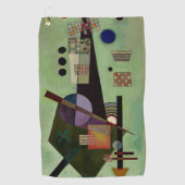 Kandinsky - abstrakte Malerei, Golfhandtuch (Vorderseite)