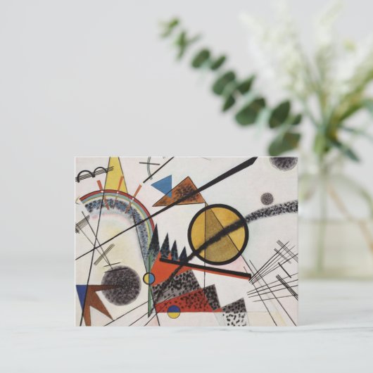 Kandinsky Abstrakte Malerei Moderner Kunstmeister Postkarte (Stehend Vorderseite)