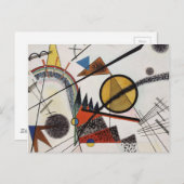 Kandinsky Abstrakte Malerei Moderner Kunstmeister Postkarte (Vorne/Hinten)