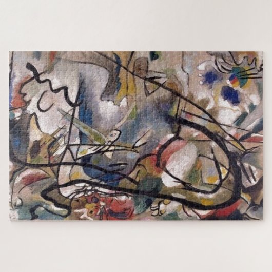 Kandinsky Abstrakte Malerei Puzzle (Horizontal)