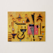 Kandinsky Abstrakten entscheidende rosa geometrisc Puzzle (Horizontal)