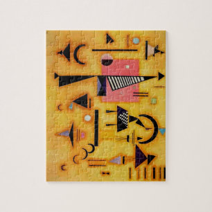 Kandinsky Abstrakten entscheidende rosa geometrisc Puzzle