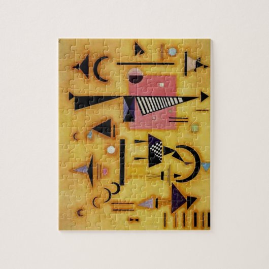 Kandinsky Abstrakten entscheidende rosa geometrisc Puzzle (Vertikal)