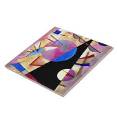 Kandinsky - Abstrakter Kubismus mit Pinks und Blue Fliese (Seite)