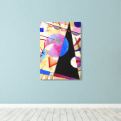 Kandinsky - Abstrakter Kubismus mit Pinks und Blue Leinwanddruck (Insitu (Holzboden))