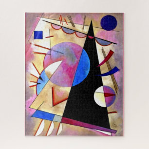 Kandinsky - Abstrakter Kubismus mit Pinks und Blue Puzzle