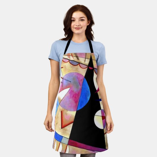 Kandinsky - Abstrakter Kubismus mit Pinks und Blue Schürze (Getragen)