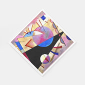 Kandinsky - Abstrakter Kubismus mit Pinks und Blue Serviette (Ecke)