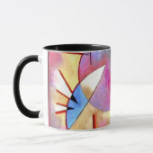 Kandinsky - Abstrakter Kubismus mit Pinks und Blue Tasse (Links)