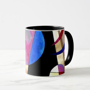 Kandinsky - Abstrakter Kubismus mit Pinks und Blue Tasse