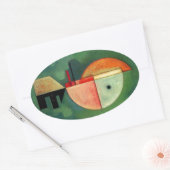 Kandinsky Abstraktes Aufzeichnen Ovaler Aufkleber (Umschlag)