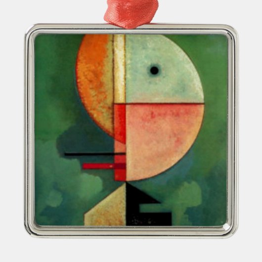 Kandinsky Abstraktes Aufzeichnen Silbernes Ornament (Vorne)