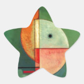 Kandinsky Abstraktes Aufzeichnen Stern-Aufkleber (Vorderseite)