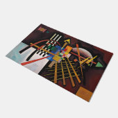 Kandinsky Abstraktes Gemälde Klassisches Kunstwerk Fußmatte (Schrägansicht)