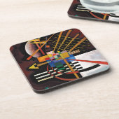 Kandinsky Abstraktes Gemälde Klassisches Kunstwerk Getränkeuntersetzer (Linke Seite)