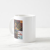Kandinsky Abstraktes Gemälde Klassisches Kunstwerk Kaffeetasse (Vorderseite Links)