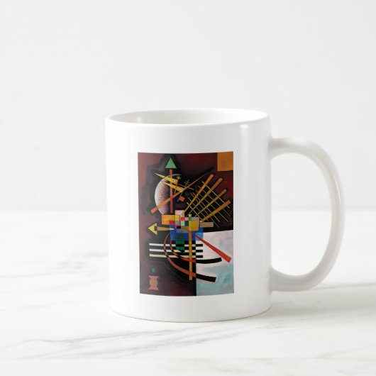 Kandinsky Abstraktes Gemälde Klassisches Kunstwerk Kaffeetasse (Rechts)