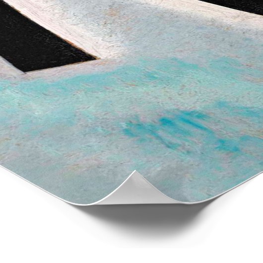 Kandinsky Abstraktes Gemälde Klassisches Kunstwerk Poster (Ecke)