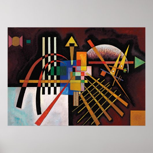 Kandinsky Abstraktes Gemälde Klassisches Kunstwerk Poster (Vorne)
