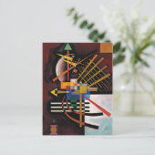 Kandinsky Abstraktes Gemälde Klassisches Kunstwerk Postkarte (Stehend Vorderseite)