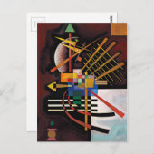 Kandinsky Abstraktes Gemälde Klassisches Kunstwerk Postkarte (Vorne/Hinten)