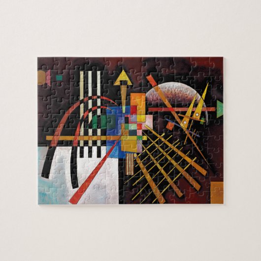 Kandinsky Abstraktes Gemälde Klassisches Kunstwerk Puzzle (Horizontal)