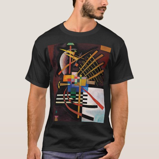 Kandinsky Abstraktes Gemälde Klassisches Kunstwerk T-Shirt (Vorderseite)