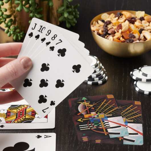 Kandinsky Abstraktes Malerwerk Spielkarten (In Situ)